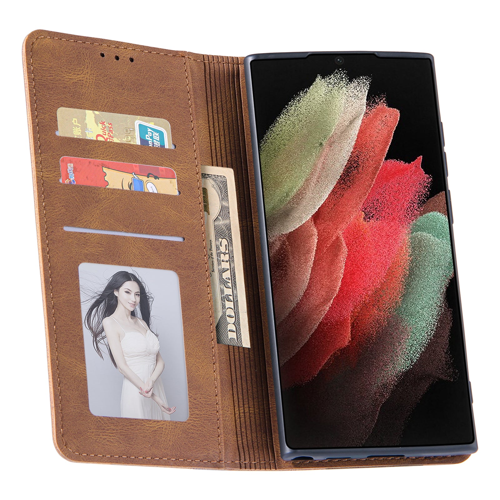 Shockproof Phone Case for Samsung Galaxy S23 Ultra Skin-friendly Leather Stand Wallet Cell Phone Cover Shockproof Phone Case for Samsung Galaxy S23 Ultra Skin-friendly Leather Stand Wallet Cell Phone Cover